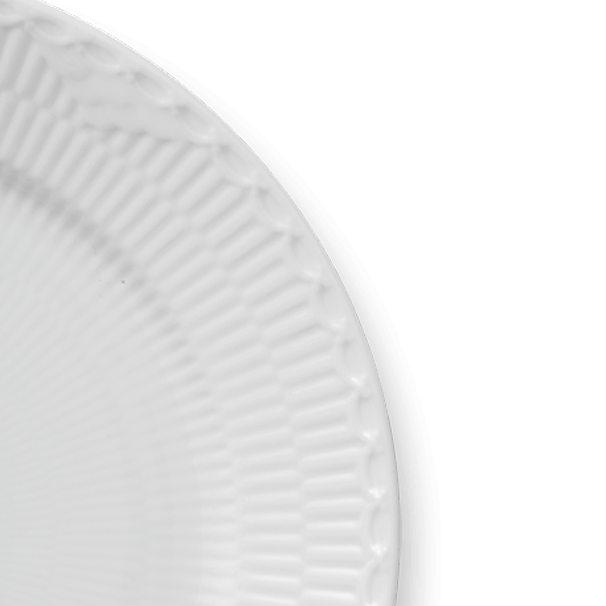 Zoom image of White Fluted Half Lace Plate 27 cm